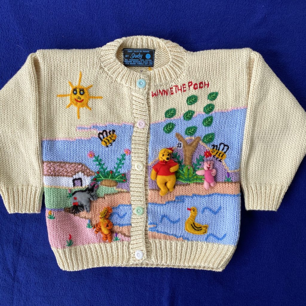 winnie the pooh embroidered sweater